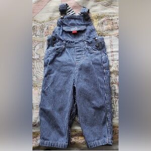 Baby Boden Striped Overalls
